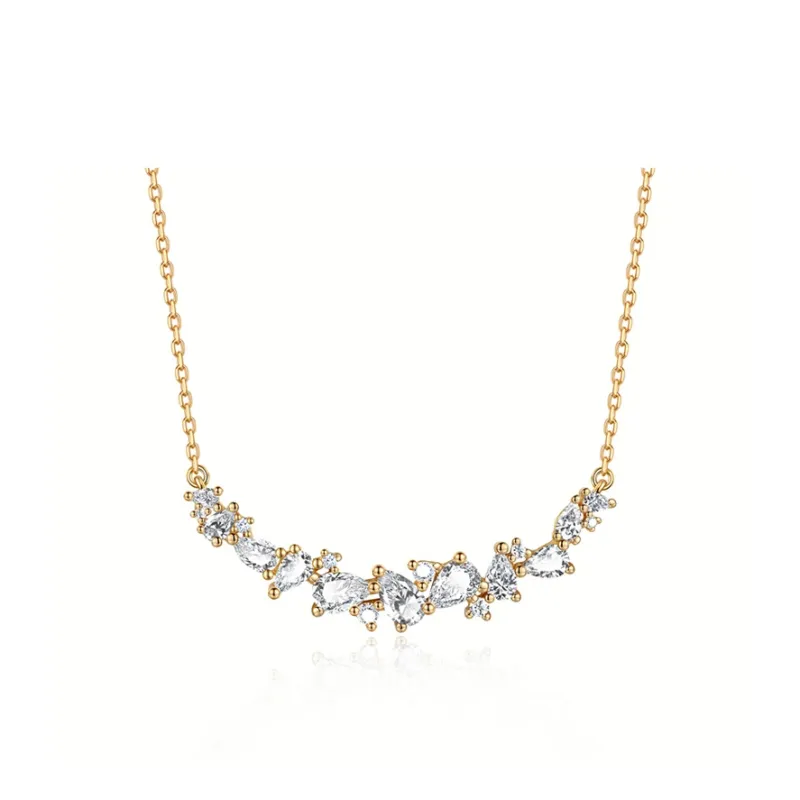 FANCI Wisteria Flower Series 925 Sterling Silver Necklaces Women's-9
