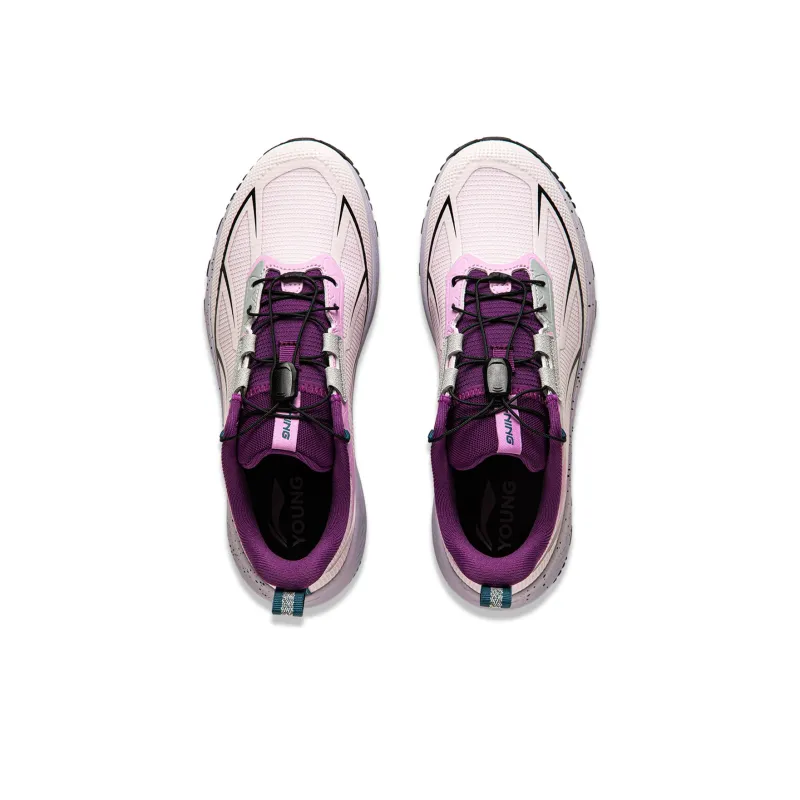 LINING YOUNG Outdoor Low Top Kids' Running Shoes Light Misty Purple / Light Orchid Purple Kids'-3