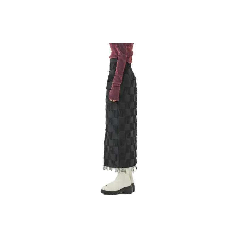 PUBLIC TOKYO Casual Long Skirts Women's Black-5