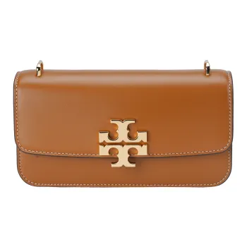 TORY BURCH Eleanor Calfskin Shoulder Bag, Crossbody Bag Small Size Women's Brown