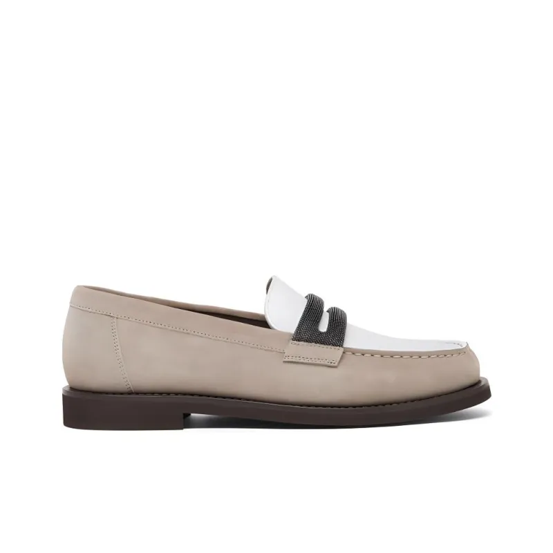 Brunello Cucinelli Embellished Slip On Loafers Women's-1