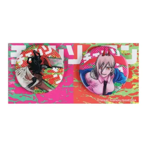 Animate Chainsaw Man Color Image Set Badges