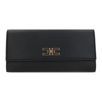 Elisabetta Franchi Logo Plaque Foldover Top Crossbody Bag