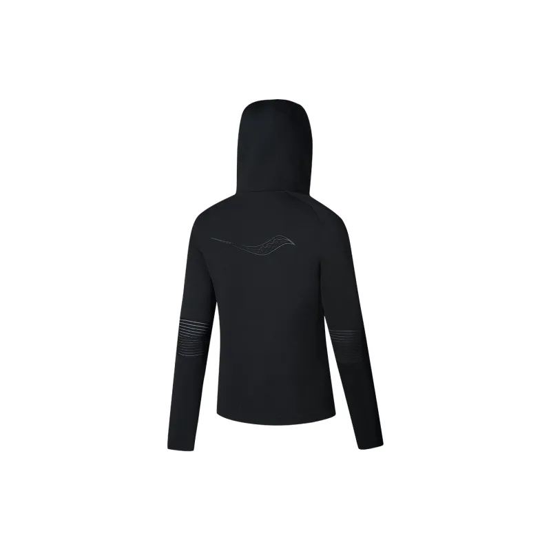 Saucony Knitted Fabric Coat Women's Jet Black-1