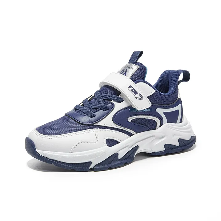 7 PE Anti Slip And Wear Resistant Rebound Lightweight Cushioning Low Top Kids' Running Shoes Teenagers-11