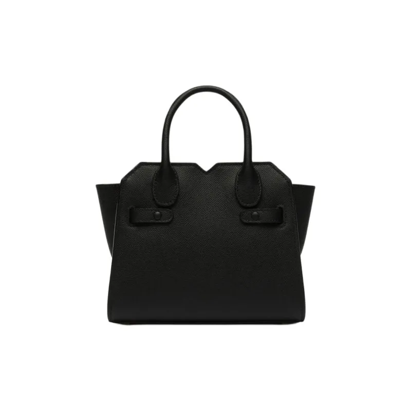 Valextra Soft Calfskin One Shoulder Handbag Micro Women's Black-2
