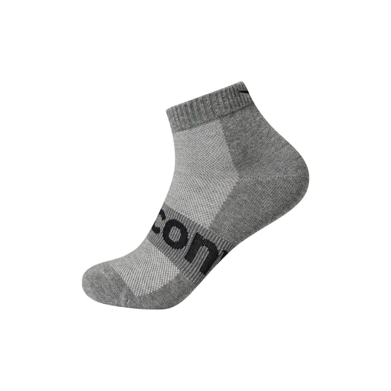 Saucony Polygiene No Show Socks Unisex 1 Pack Heather Gray-0