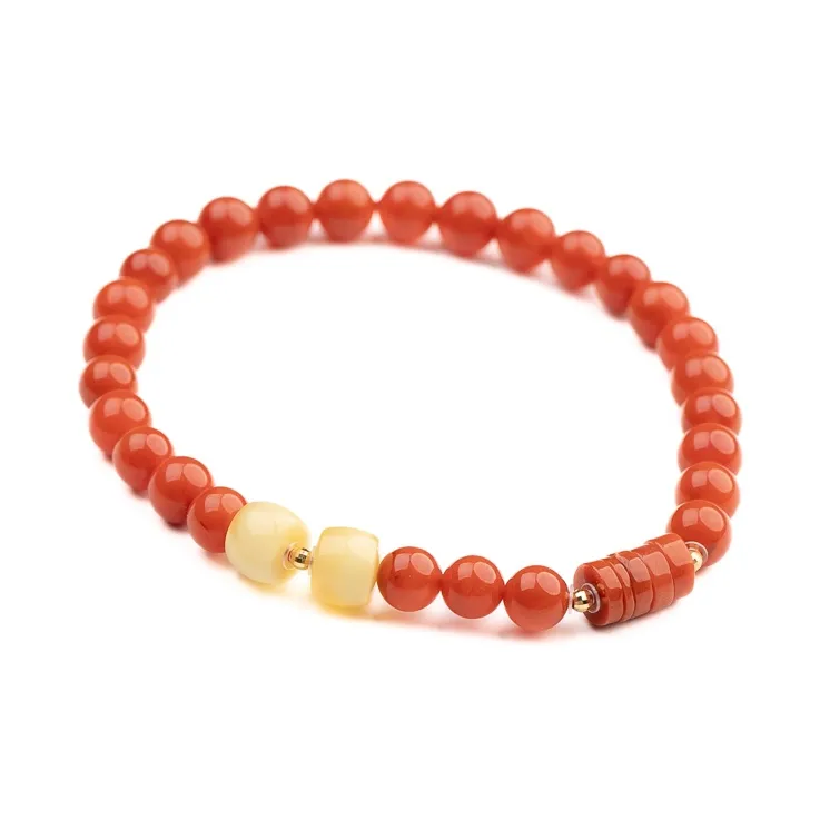 Xianyuan Southern Red Agate Bracelets Unisex-0