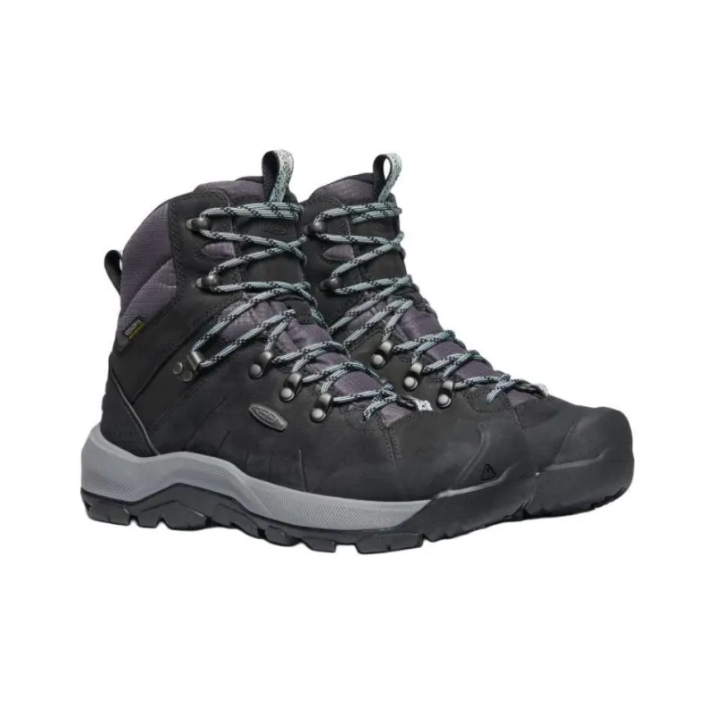 KEEN Revel 4 Thermal Waterproof Abrasion Resistant Slip Resistant Short Snow Boots Women's Black Gray-1
