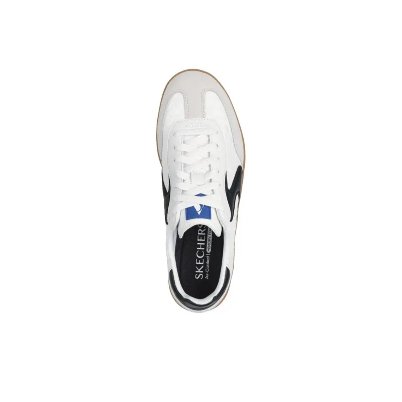 Skechers Anti Slip Wear Resistant Low Top Skateboard Shoes Women's White Black-2