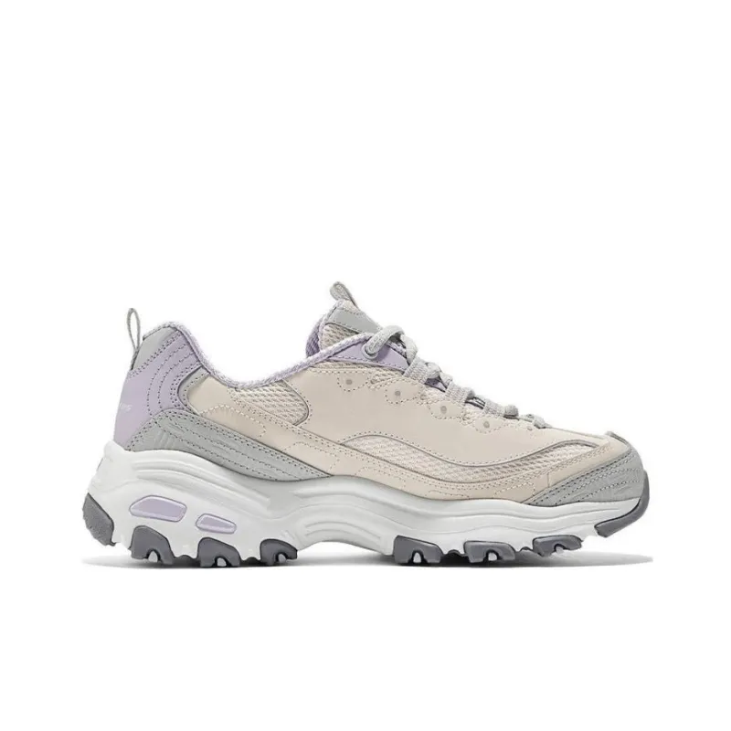 Skechers Anti Slip Wear Resistant Low Top Chunky Sneakers Women's Gray-1