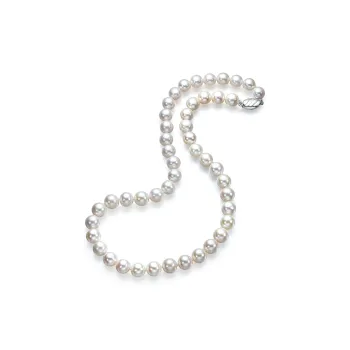 ME LUXE Freshwater Pearl Necklace Classic Elegant French Collarbone Chain Box Optional Anniversary Gift Women's