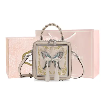 MISS GAIL Artificial Leather Bonded PU Crossbody Bag Regular Women's White