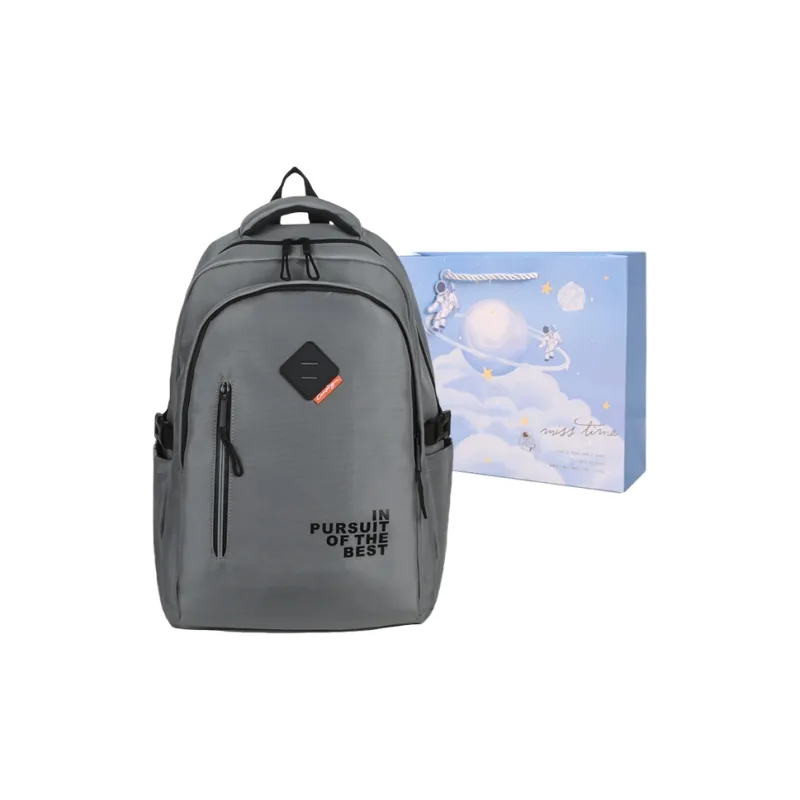 Duoluplo Doron Paul Nylon Backpack Men's White/Dark Gray/Black-7