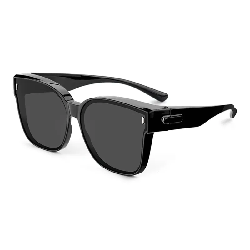 Wood Premium TR/Memory Plastic Square Sunglasses Unisex-1