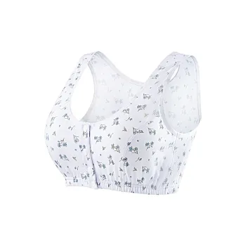 Pretty Lady Bra Women's White With Blue Floral