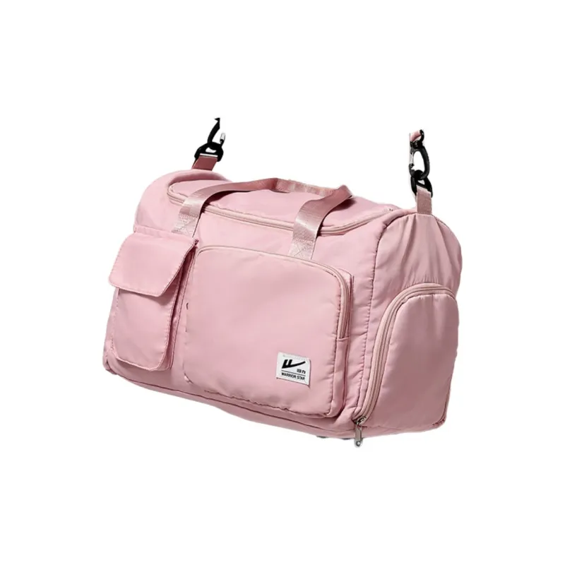 Warrior Oxford Gym Bag Women's Pink/Gray/Black-1