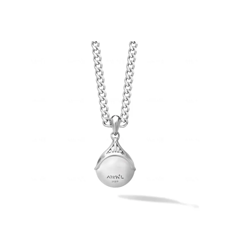 AWNL Hawk's Eye Stone Necklaces Men's-2