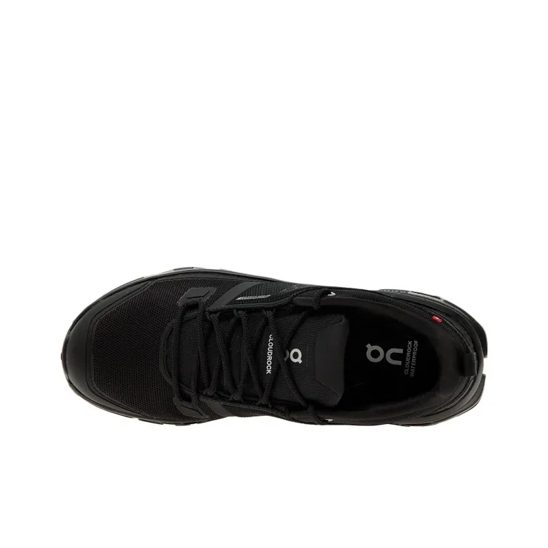 On Running Cloudrock Low Waterproof All Black-2