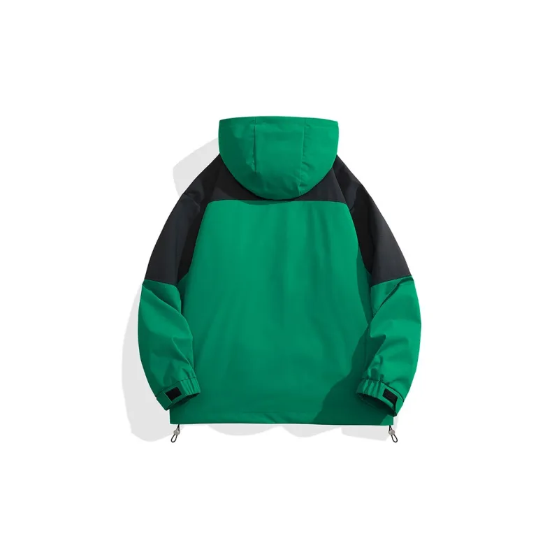 Yalu Water Resistant Windproof UV Protection Windbreaker Jacket Unisex Coffee-11