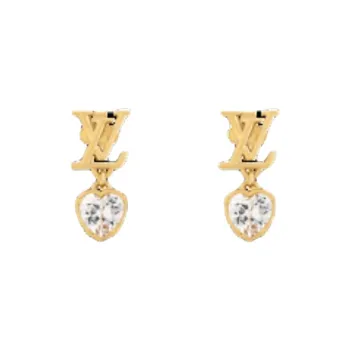 LOUIS VUITTON Lv Iconic Heart Earrings
