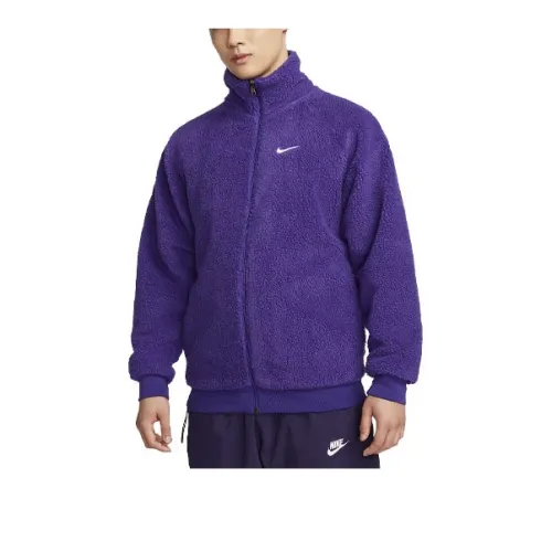 Nike Velvet Jackets Men Purple
