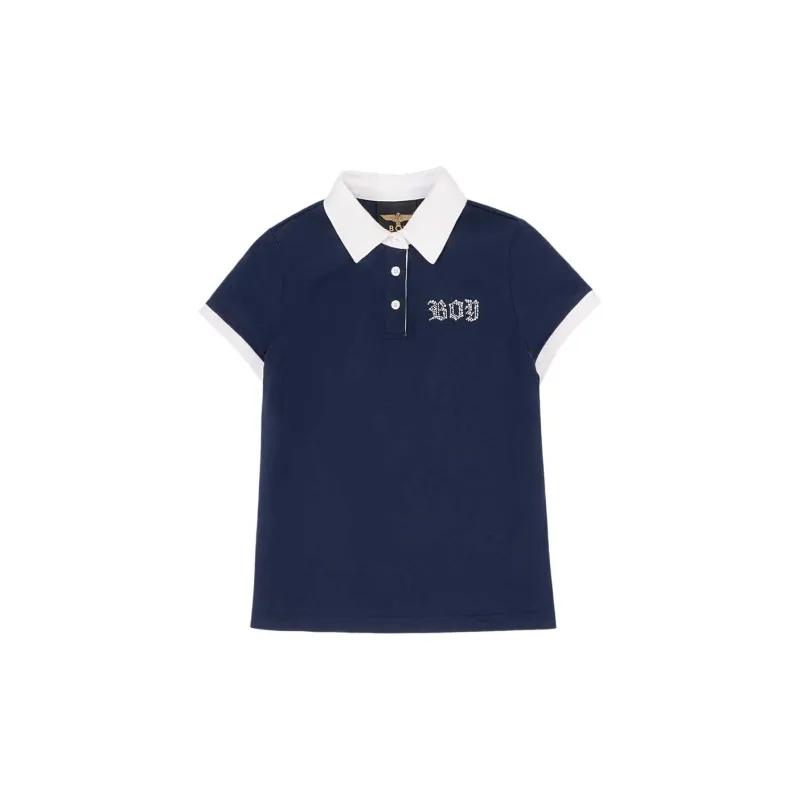 Boy London Polo Shirt Women's Navy Blue/White-1