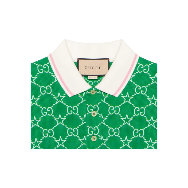 GUCCI FW22 Polo Shirt Men's Green-5