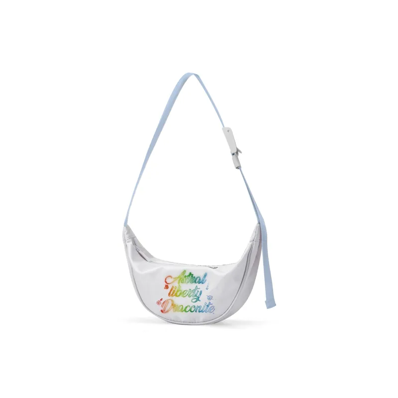 DRACONITE Polyester Shoulder Bag Regular Unisex White-1