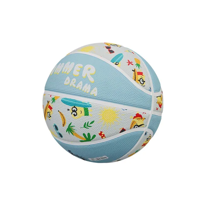 SIPAKESPORT x MINIONS Rubber Basketball Blue White Size 4 5 Size Training Unisex-2