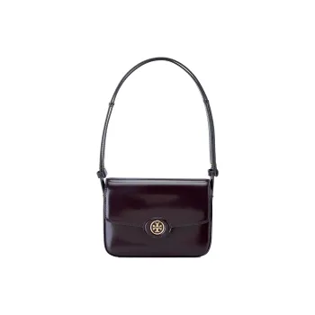 TORY BURCH Robinson Cow Leather Shoulder Bag Crossbody Bag Women's Burgundy
