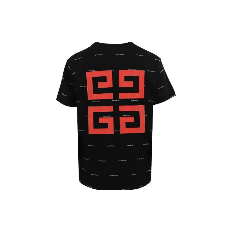 Givenchy Allover Logo Printed Crewneck T Shirt-1
