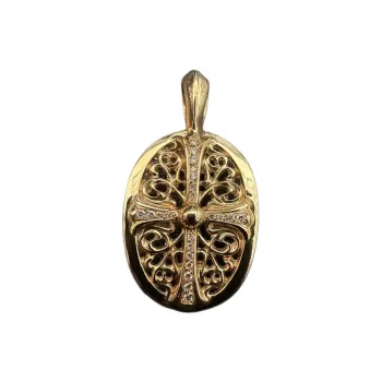 Chrome Hearts Diamond Pendants Women's Gold