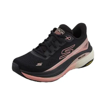 Skechers Max Cushioning Wear resistant And Lightweight Low Top Casual Running Shoes Women's Black