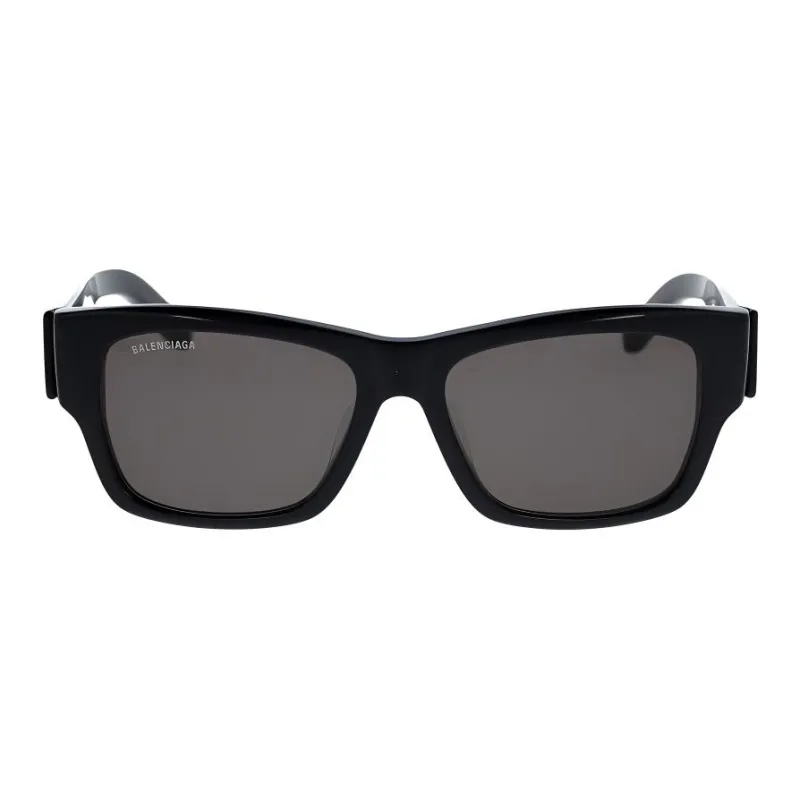 Balenciaga Acetate Irregular Shape Sunglasses Women's Black-2