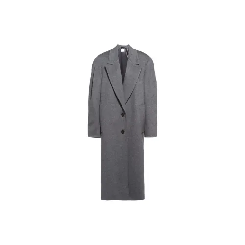 MIU MIU FW22 Velvet-feel Coat Women's Gray