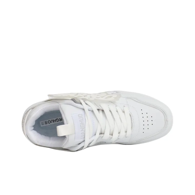 PAIN OR PLEASURE Kids' Skateboarding Shoes White Gray Teenagers-2