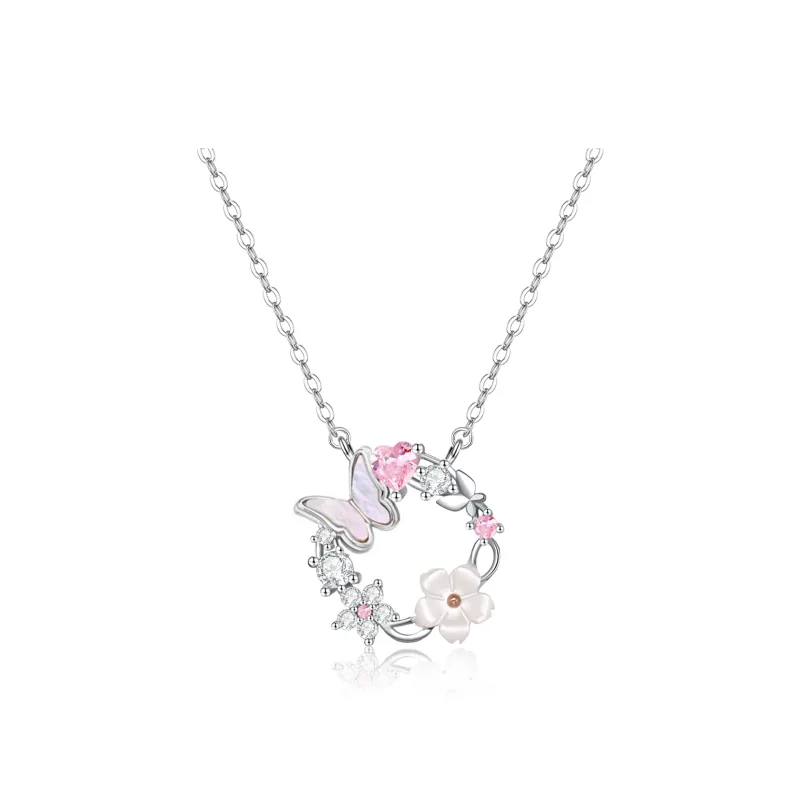 LAOYINFANG Sterling Silver Necklaces Women's-1