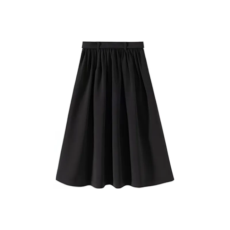 Hacikis Casual Long Skirts Women's Paul Black-1