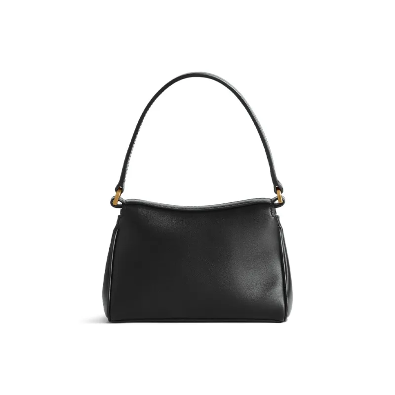 Balenciaga Rodeo Calfskin One Shoulder Handbags Nano Women's Black-4