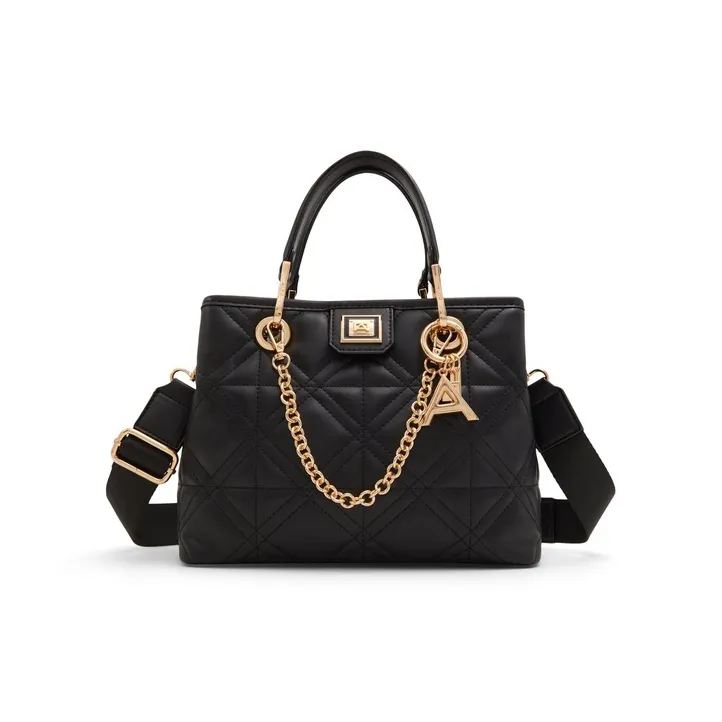 ALDO Artificial Leather Crossbody Handbag Medium Size Women's White/Black/Mixed Color-3