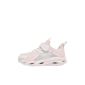 QIAODAN Anti Slip Wear Resistant Low Top Kids' Running Shoes Hydrogen Pink/Daylily Pink Children Aged 3 7 Years Old