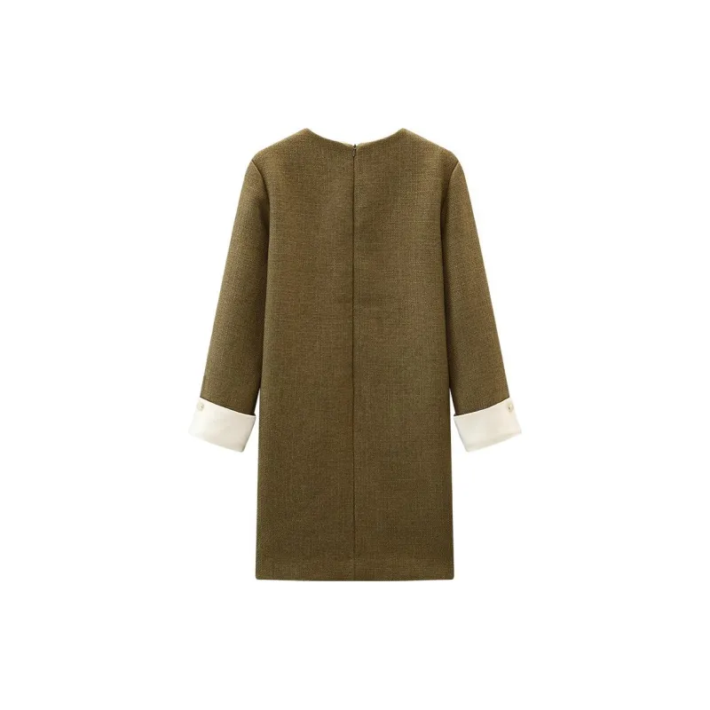 KUHNMARVIN Long Sleeved Dresses Women's Pickle Green-1