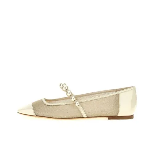 Jimmy Choo Ade Casual Single Shoes Women's Beige