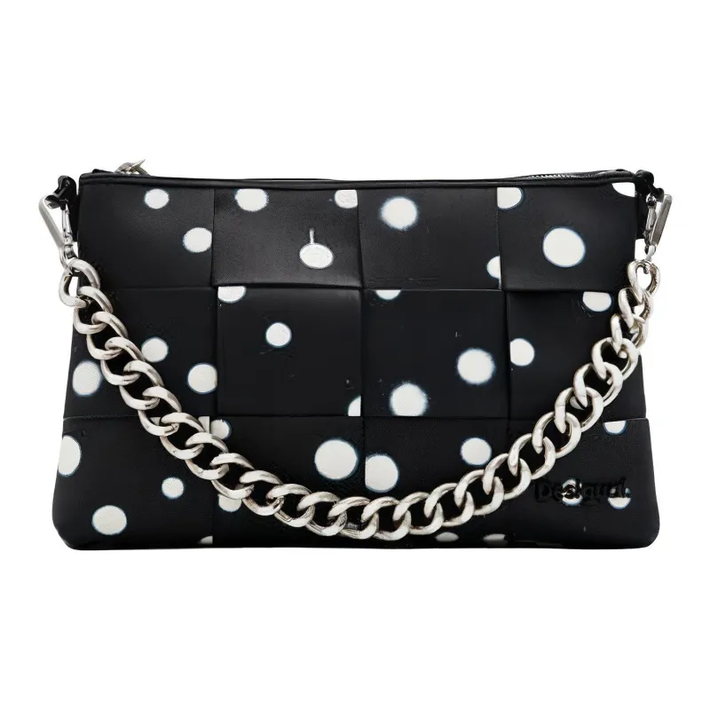 Desigual PU Portable Crossbody Bag, Shoulder Bag Regular Women's Black-0