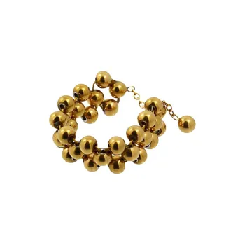 ANARTXY Surgical Steel Rings Women's Gold
