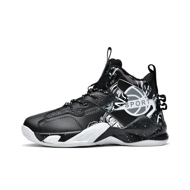 SOURCE Cushioning Anti Slip Wear Resistant Coverage Lightweight Rebound High Top Basketball Shoes Unisex-7