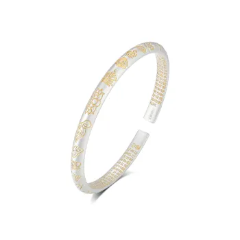 WINY 999 Fine Silver Sterling Silver Bracelets Women's Silver