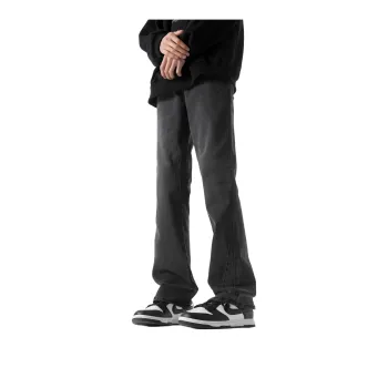 POLAR BEAR Stretch Jeans Unisex Black Gray Color