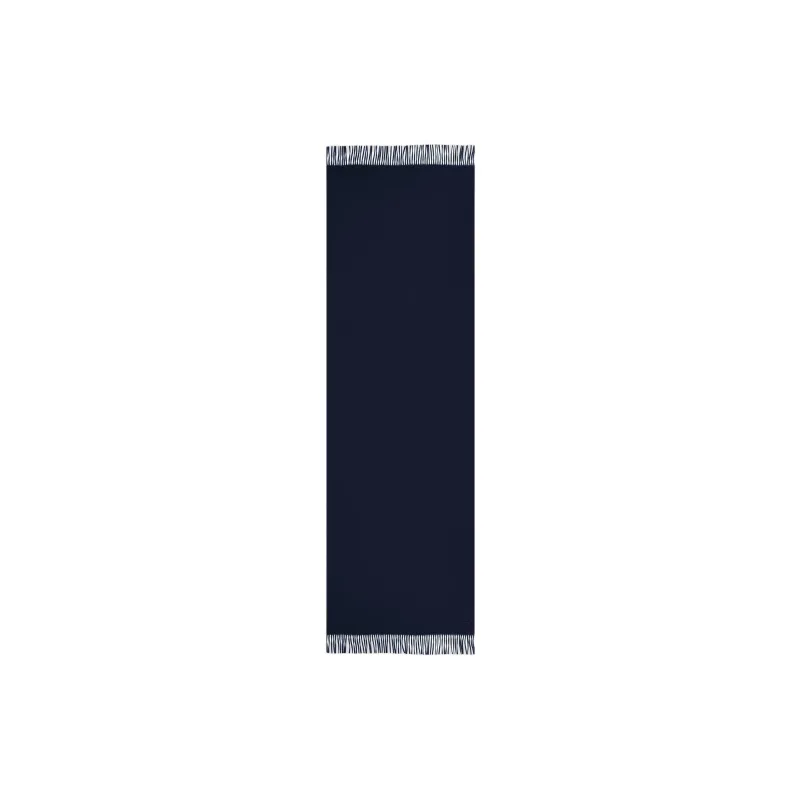 Loro Piana Camel Horse Hair Knit Scarves Unisex Marine Blue-1
